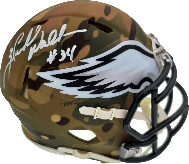 Limited Edition Football Helmet-Herschel Walker Autographed Philadelphia Eagles Camo Speed Mini Helmet Beckett BAS Stock #185956