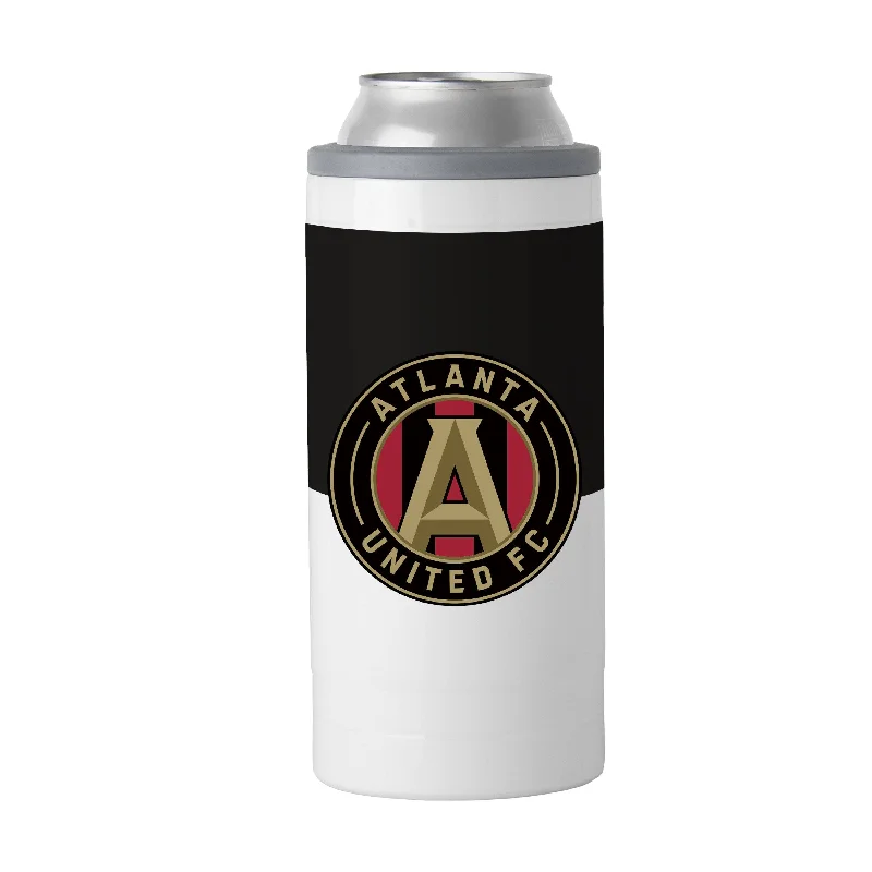 Soccer Team Mug-Atlanta United 12oz Colorblock Slim Can Coolie