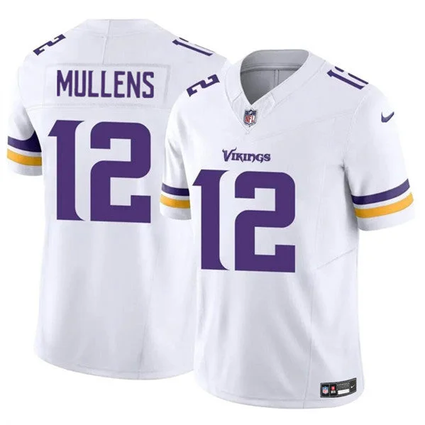 Retro Soccer Jersey-Men's Minnesota Vikings #12 Nick Mullens White 2023 F.U.S.E. Untouchable Limited Football Stitched Jersey