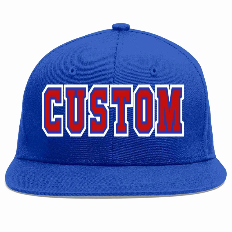 Statement Baseball Cap-Custom Royal Red-Royal Casual Sport Baseball Cap