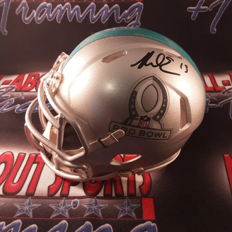 NCAA Football Helmet-Mike Evans Authentic Signed Pro Bowl autographed Mini Helmet JSA.