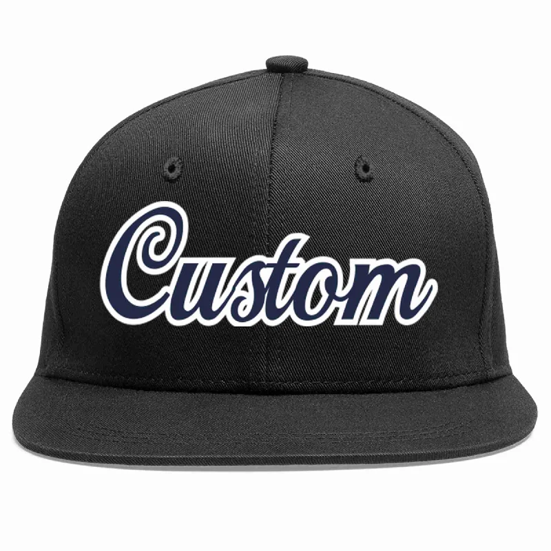 Festival Baseball Cap-Custom Black Navy-White Casual Sport Baseball Cap