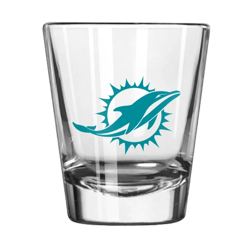 Metallic Team Mug-Miami Dolphins 2oz Gameday Shot Glass