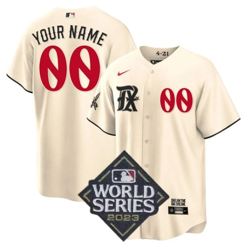 Whiteout Baseball Jersey-Texas Rangers World Series Jerseys