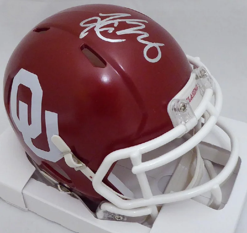 Moisture Control Football Helmet-Kyler Murray Autographed Oklahoma Sooners Speed Mini Helmet Beckett BAS #J49298