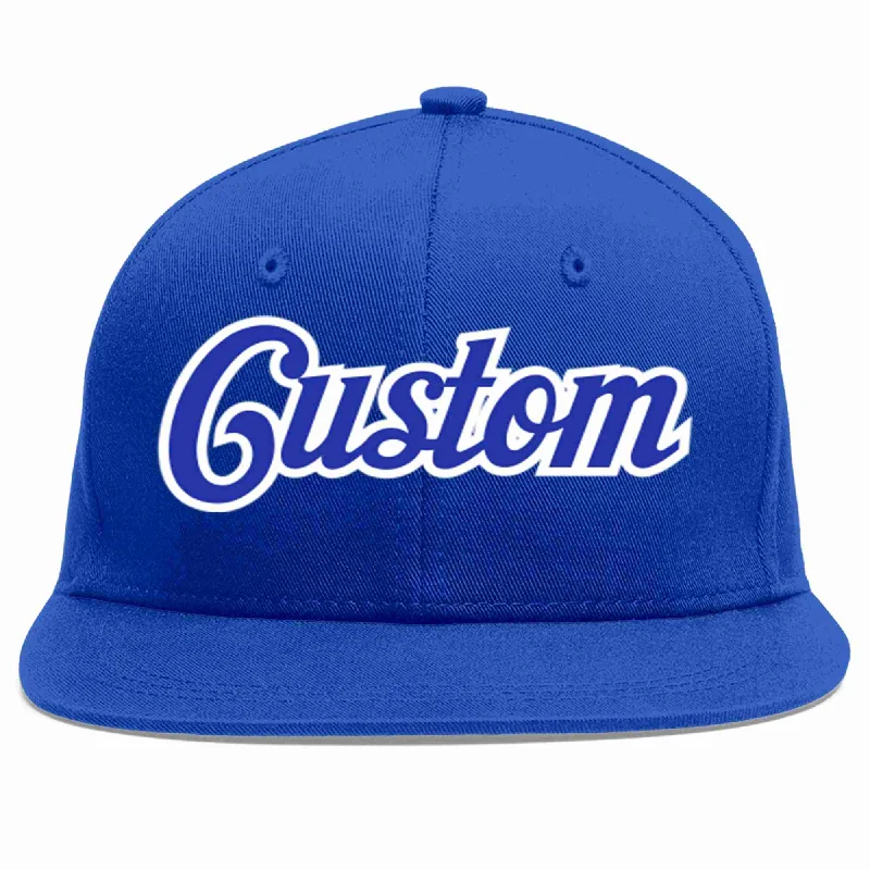 Sun Protection Baseball Cap-Custom Royal Royal-White Casual Sport Baseball Cap