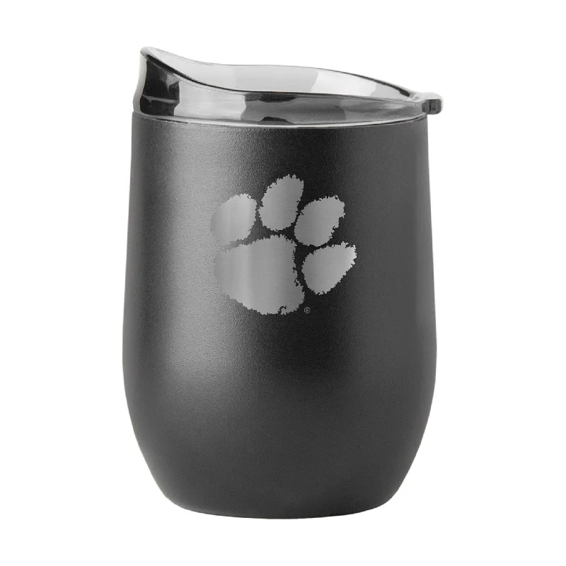 Mother’s Day Team Mug-Clemson 16oz Etch Black Powder Coat Curved Beverage