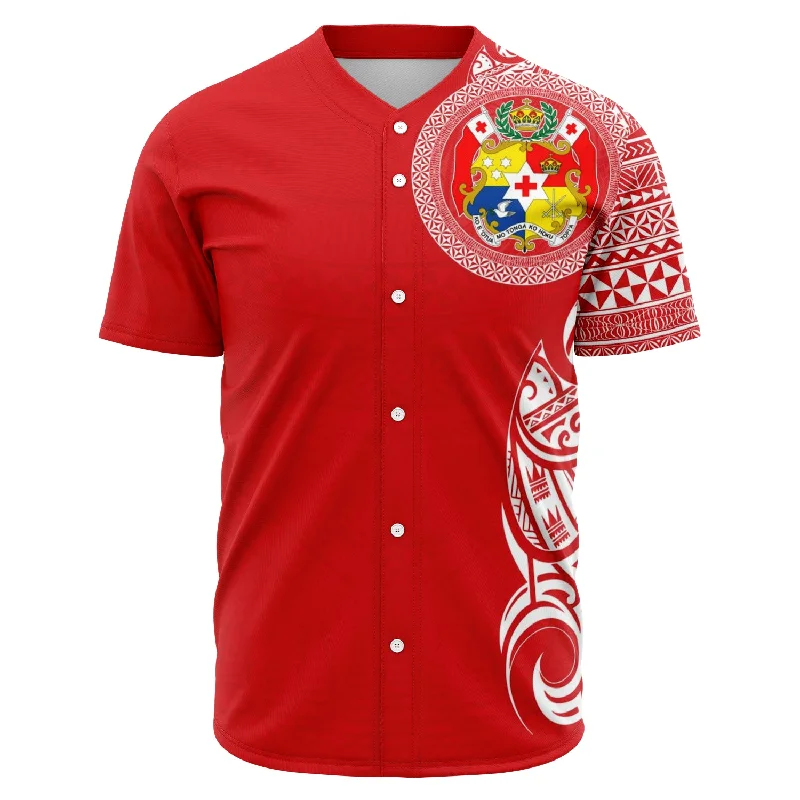 Fashion Baseball Jersey-Tonga Baseball Jersey - Sila Tonga Shirt - Tongan Design Clothing