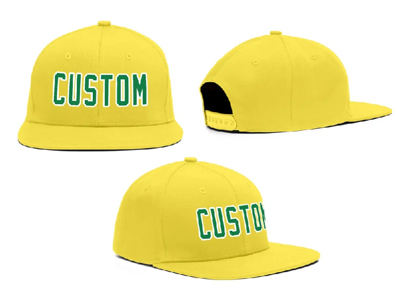 Reflective Baseball Cap-Custom Yellow Green-White Outdoor Sport Baseball Cap