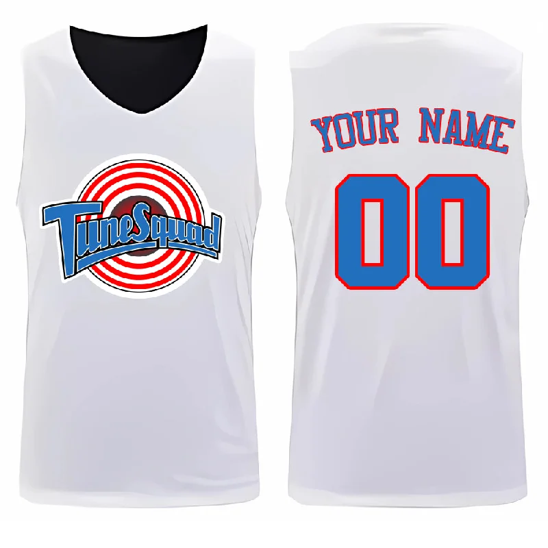 Red Basketball Jersey-Custom Space Jam Reversible Jersey - Tune Squad Basketball Jersey