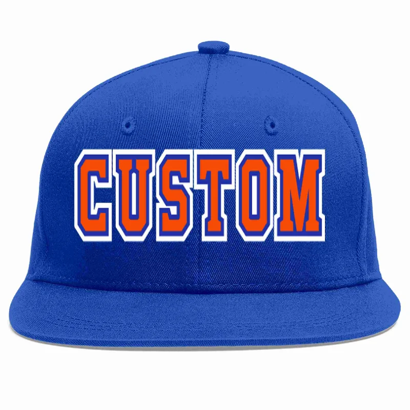 Anime Baseball Cap-Custom Royal Orange-Royal Casual Sport Baseball Cap