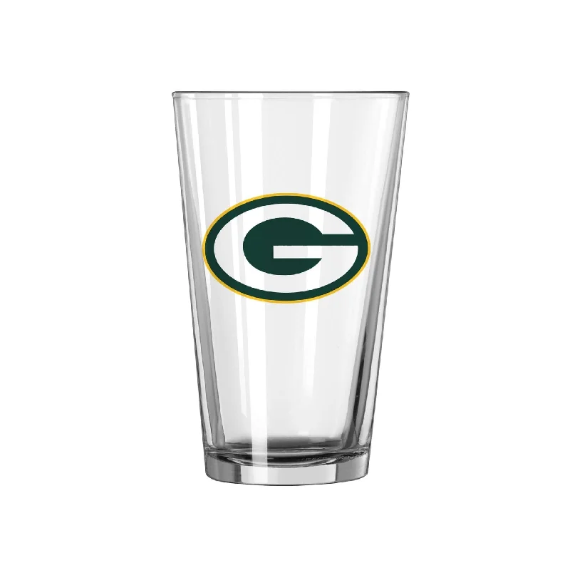 Graphic Team Mug-Green Bay Packers 16oz Logo Pint Glass