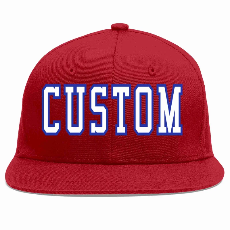 Cycling Baseball Cap-Custom Red White-Royal Casual Sport Baseball Cap