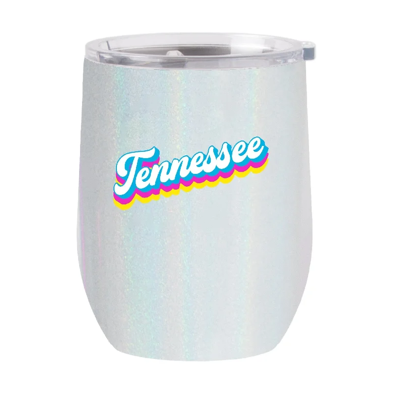 Large Team Mug-Tennessee 16oz Shadow Iridescent Curved Tumbler