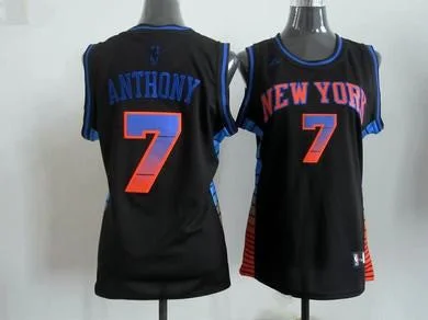 Custom Basketball Jersey-Knicks 7 Anthony Black rainbow Women Basketball Jersey