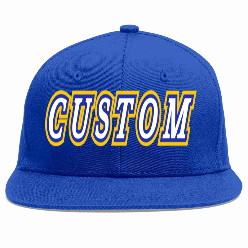 Sherpa Lined Baseball Cap-Custom Royal White-Royal Casual Sport Baseball Cap