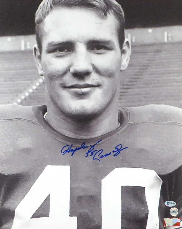 All-Weather Football Helmet-Howard "Hopalong" Cassidy Autographed 16x20 Photo Ohio State Buckeyes Beckett BAS Stock #179074