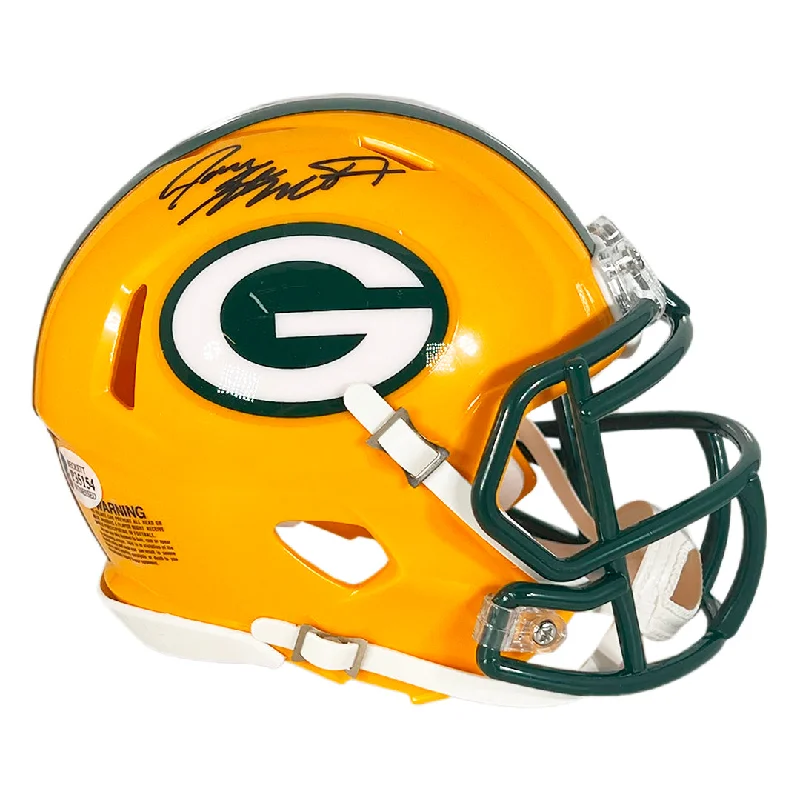 Helmet with Speaker System-Jace Sternberger Signed Green Bay Packers Speed Mini Football Helmet (Beckett)