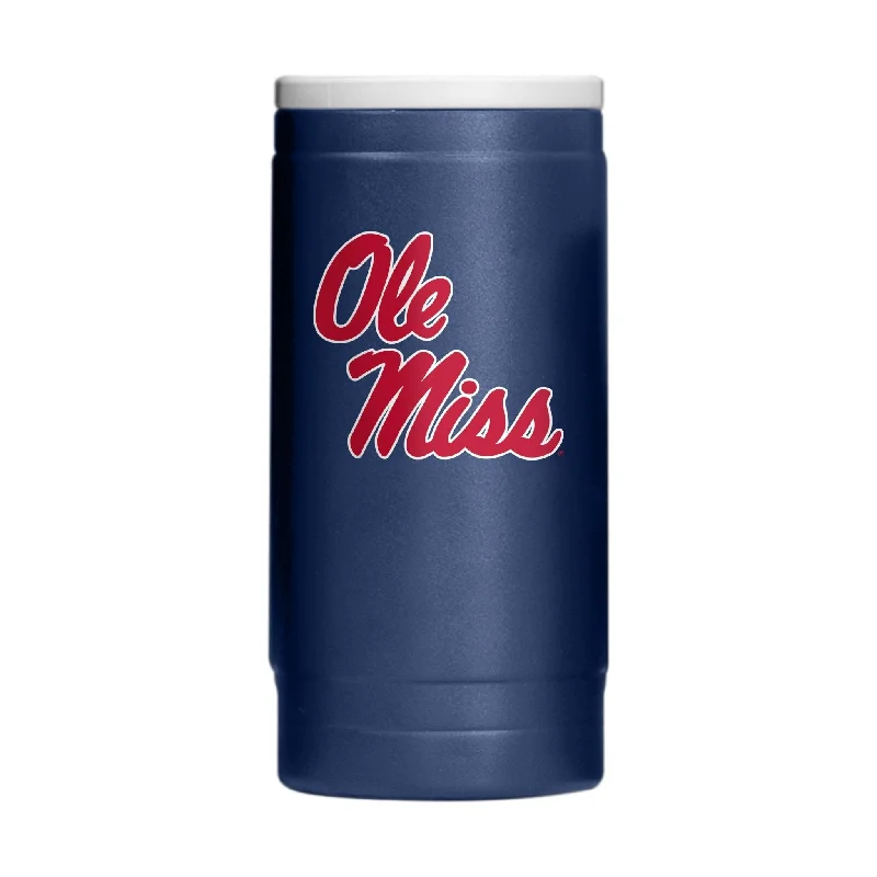 Tournament Team Mug-Ole Miss Flipside Powder Coat Slim Can Coolie