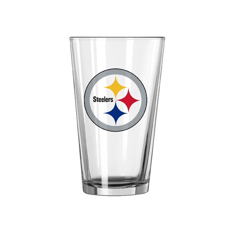 Fan Edition Team Mug-Pittsburgh Steelers 16oz Logo Pint Glass