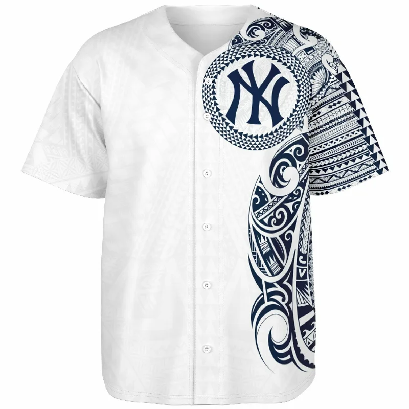 College Baseball Jersey-New York Yankees Baseball Jersey White