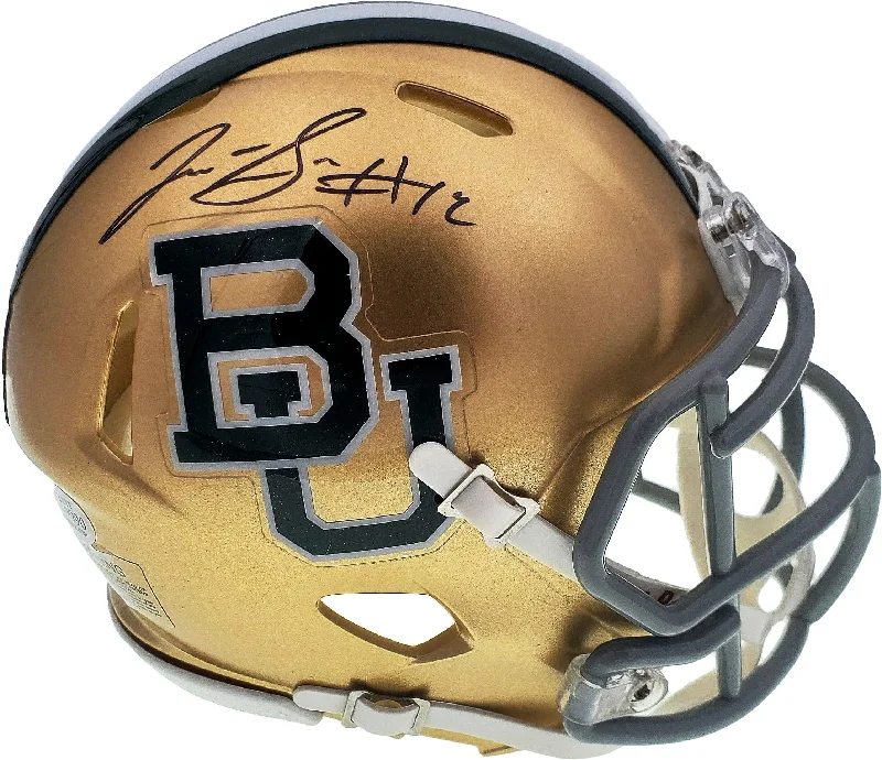 Waterproof Football Helmet-Josh Gordon Autographed Baylor Bears Gold Speed Mini Helmet Beckett BAS Stock #131616