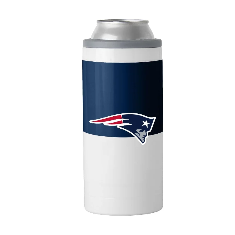 Green Team Mug-New England Patriots Colorblock 12oz Slim Can Coolie