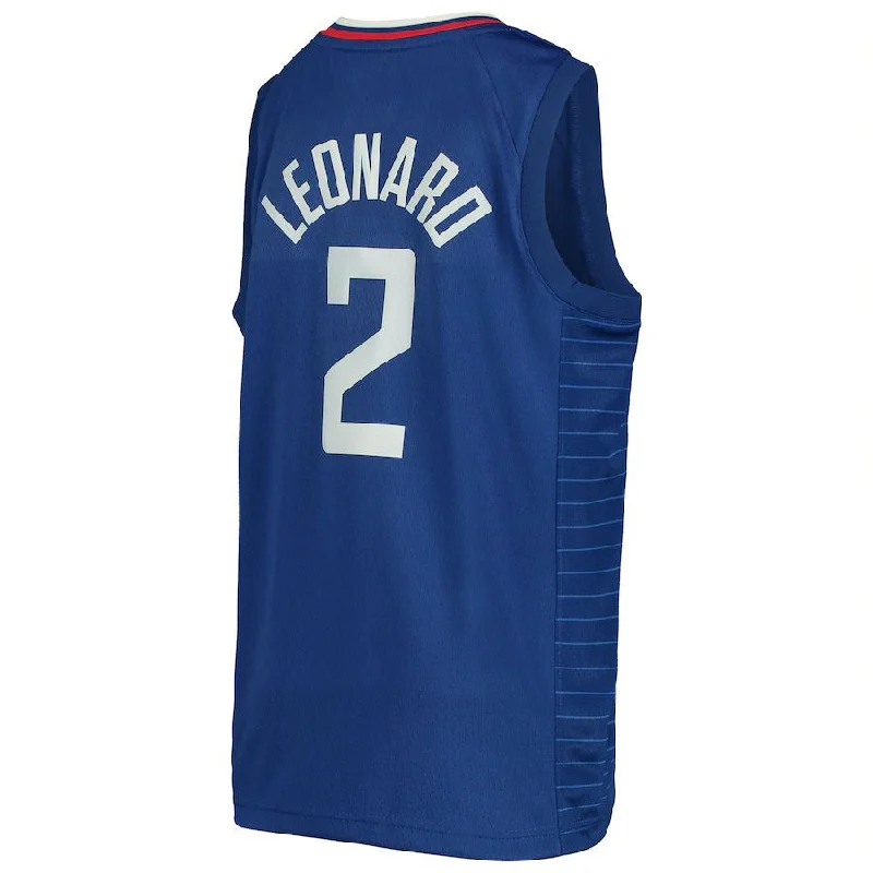 UV Protection Basketball Jersey-LA.Clippers #2 Kawhi Leonard Swingman Jersey Icon Edition Royal Stitched American Basketball Jersey