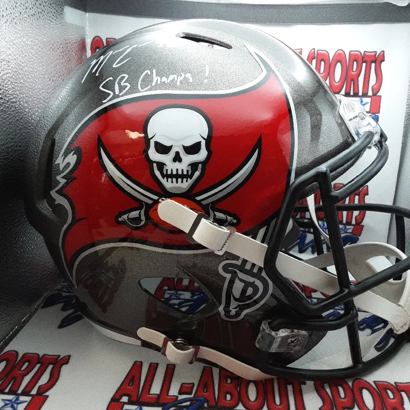 Youth Football Helmet-Mike Edwards Authentic Signed w/Inscription autographed Full-size Replica Helmet JSA-