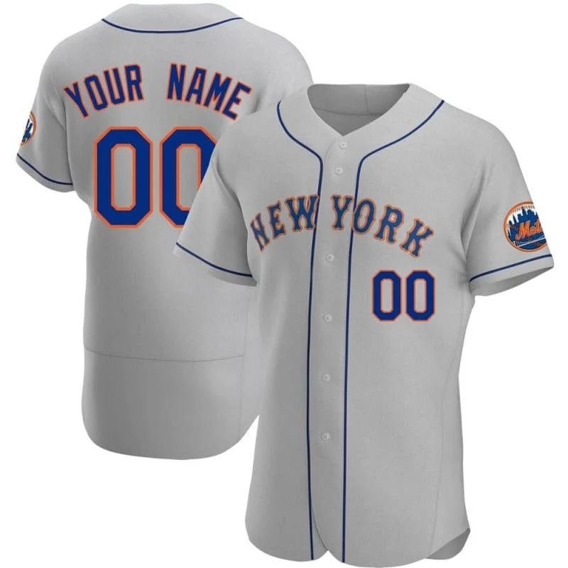 V-Neck Baseball Jersey-New York Mets Jerseys