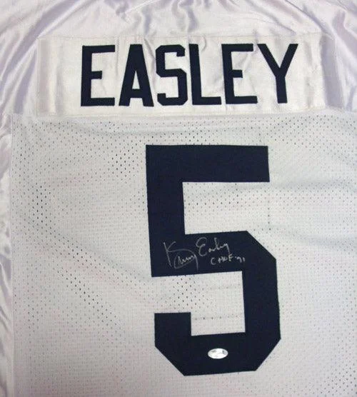 Official Football Helmet-UCLA Bruins Kenny Easley Autographed White Jersey "CHOF 91" PSA/DNA ITP Stock #28259