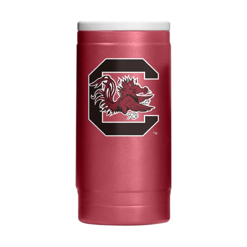 Coffee Team Mug-South Carolina Flipside Powder Coat Slim Can Coolie