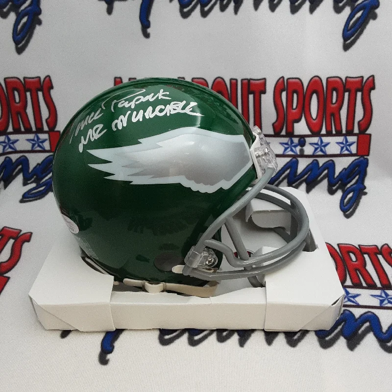 Padded Football Helmet-Vince Papale Authentic Signed Autographed Mini Helmet w/Inscription JSA.