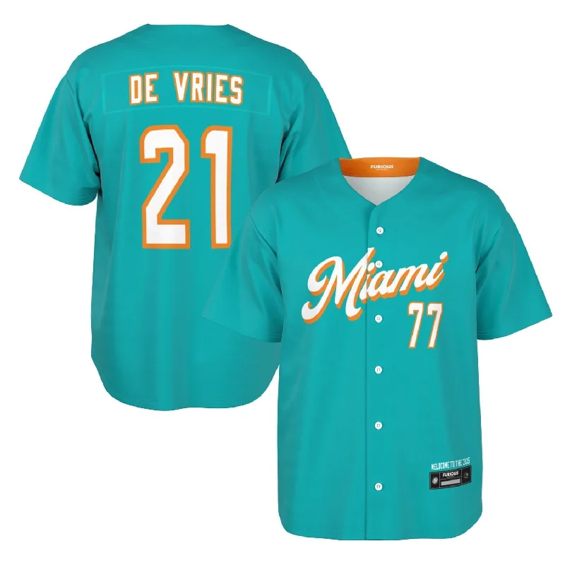 Moisture-Wicking Baseball Jersey-De Vries - (305) Jersey