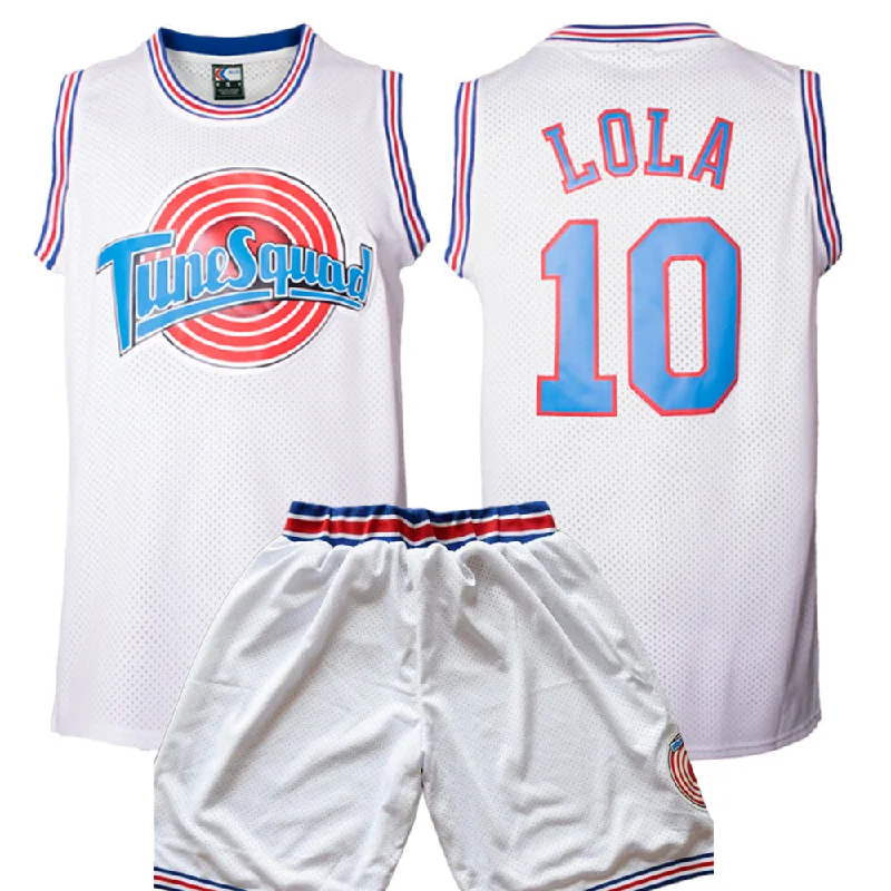 Grey Basketball Jersey-Lola Bunny Space Jam Uniform - Tune Squad Gear