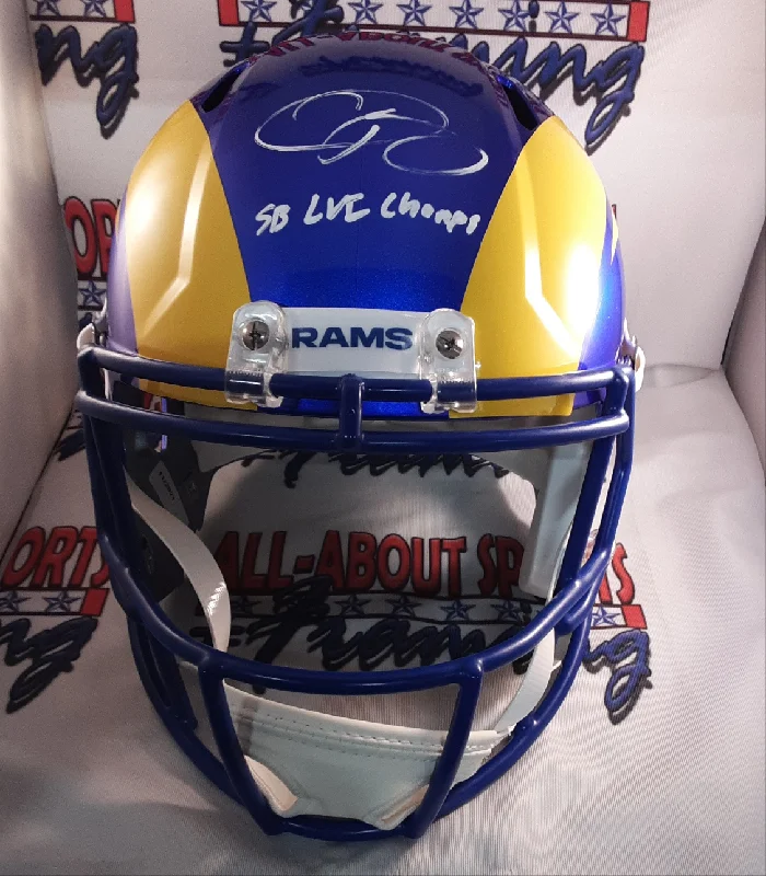 Custom Football Helmet-Odell Beckham Jr. Signed Autographed Full-size Replica Helmet Beckett-