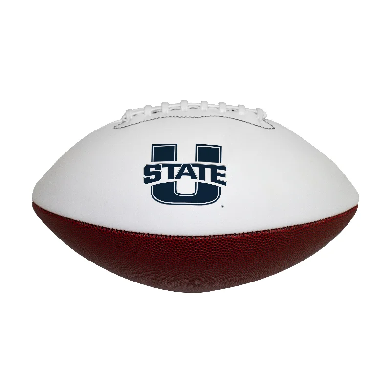 Seamless Rugby Ball-Utah State Official-Size Autograph Football