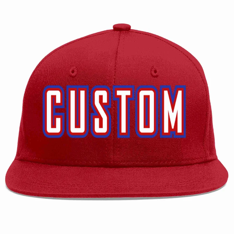 Tactical Baseball Cap-Custom Red White-Red Casual Sport Baseball Cap