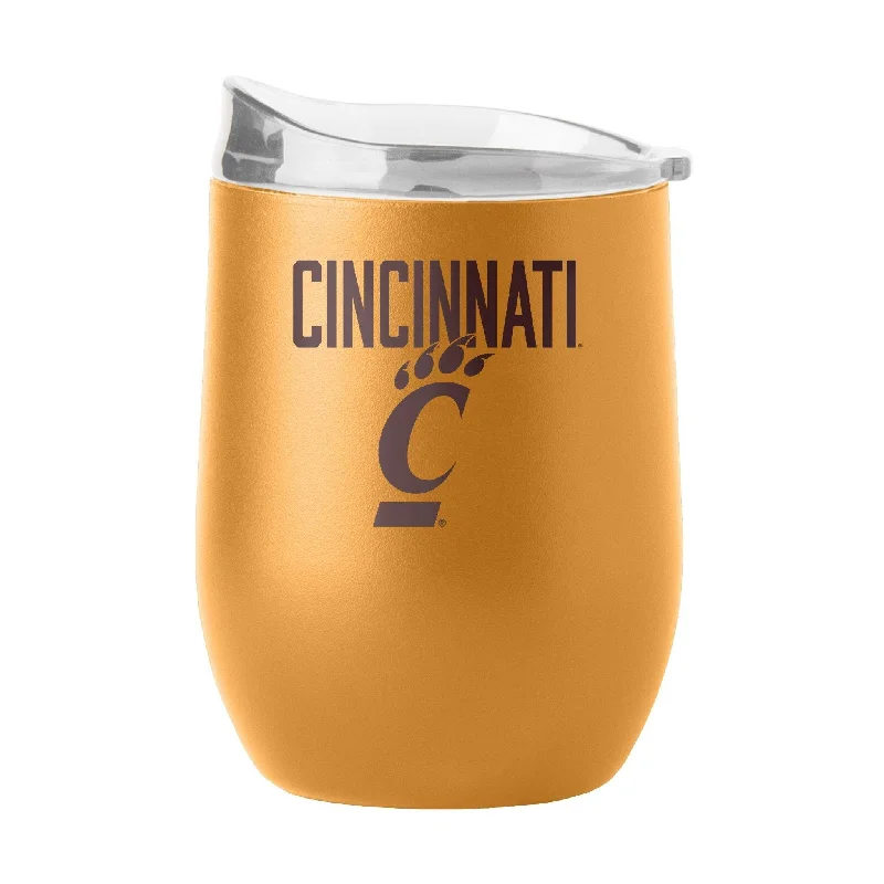 Metallic Team Mug-Cincinnati 16oz Huddle Powder Coat Curved Bev