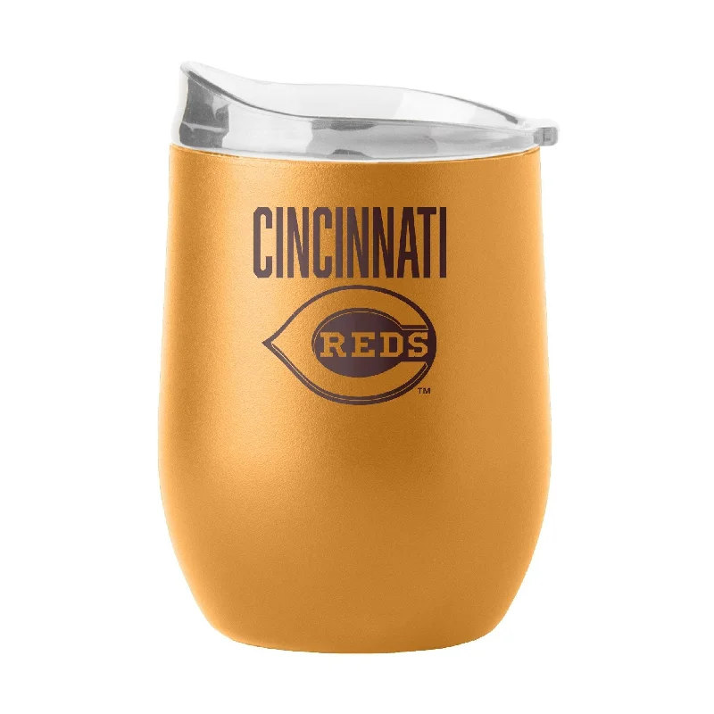 Printed Team Mug-Cincinnati Reds 16oz Huddle Powder Coat Curved Beverage