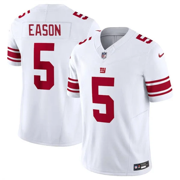 Anniversary Soccer Jersey-Men's New York Giants #5 Jacob Eason White 2023 F.U.S.E. Untouchable Limited Football Stitched Jersey