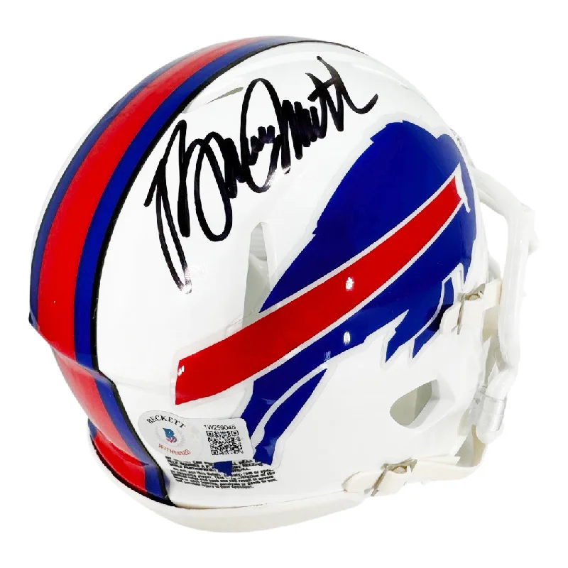 Waterproof Football Helmet-Bruce Smith Signed Buffalo Bills Speed Mini Football Helmet (Beckett)