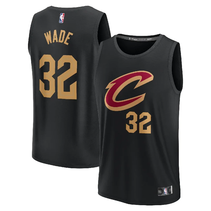 Club Basketball Jersey-Dean Wade Cleveland Cavaliers Branded Youth Fast Break Player Basketball Jersey - Statement Edition - Black