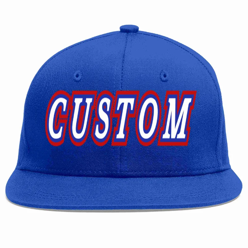 Exclusive Baseball Cap-Custom Royal White-Royal Casual Sport Baseball Cap