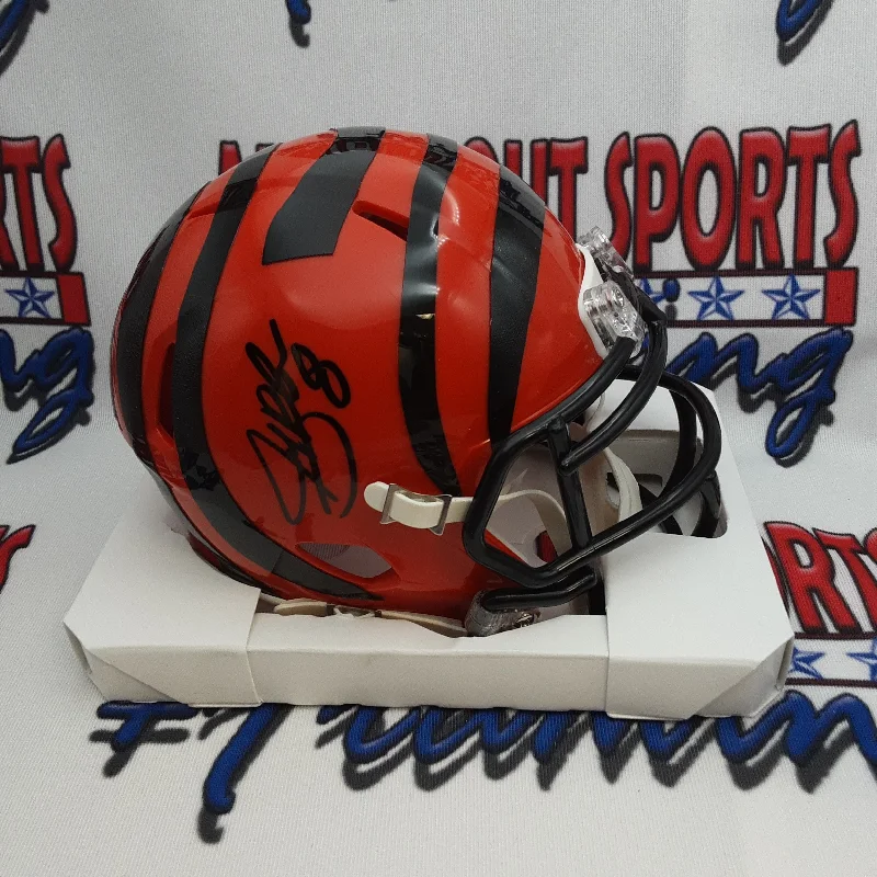 Tinted Visor Football Helmet-Jeff Blake Authentic Signed Autographed Mini Helmet JSA.