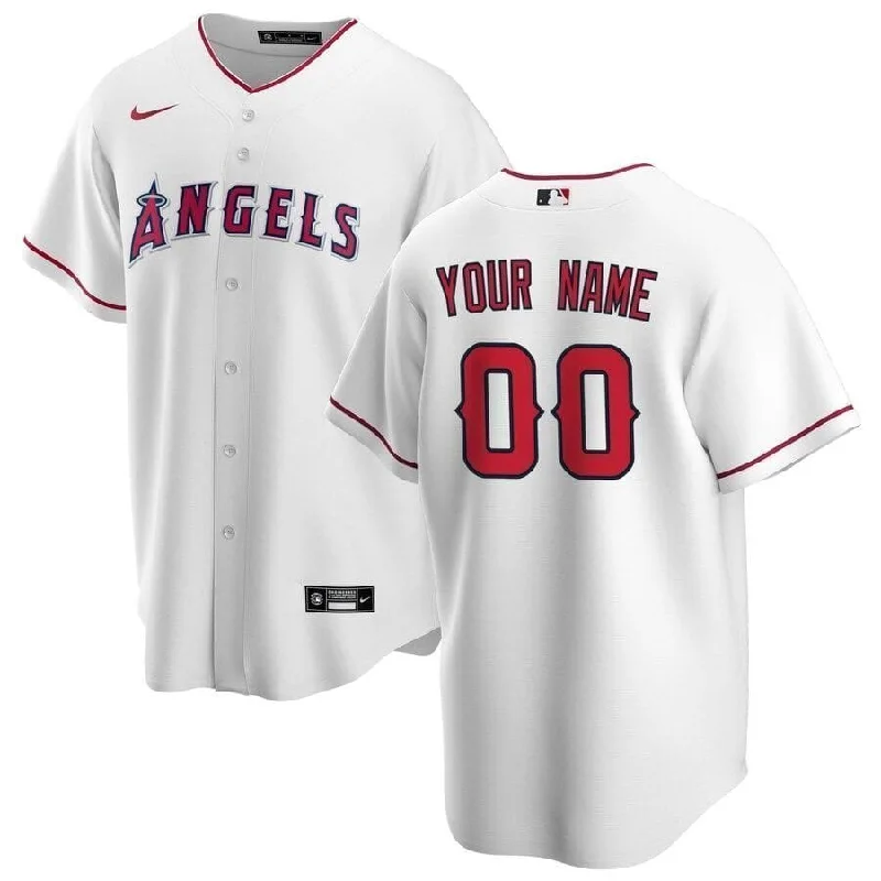 Button-Up Baseball Jersey-Los Angeles Angels Jerseys