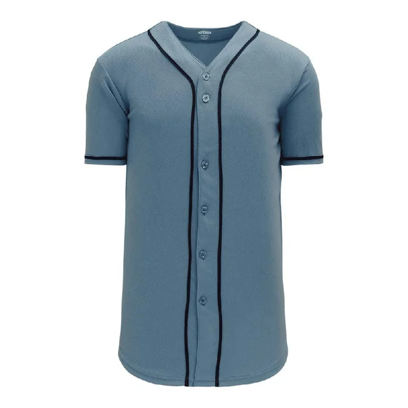 Limited Edition Baseball Jersey-Pro Full Button Down Sky-Navy Jersey