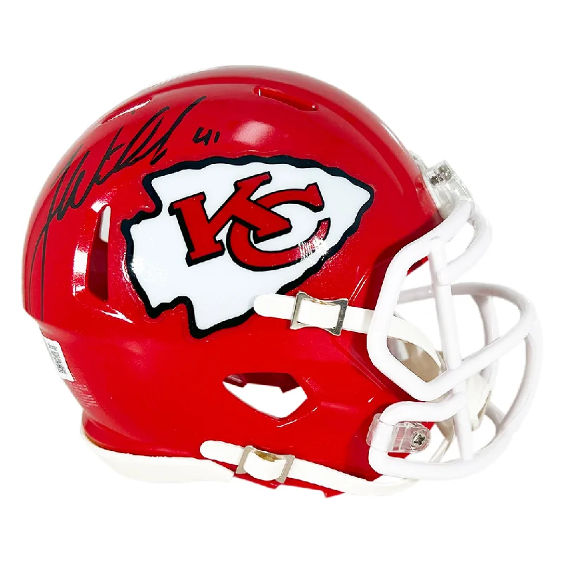 Lightweight Football Helmet-James Winchester Signed Kansas City Chiefs Speed Mini Football Helmet (Beckett)