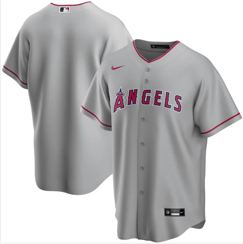 Half Button Baseball Jersey-Los Angeles Angels Jerseys