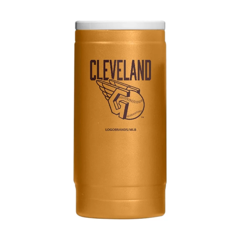 Personalized Team Mug-Cleveland Guardians Huddle Powder Coat Slim Can Coolie